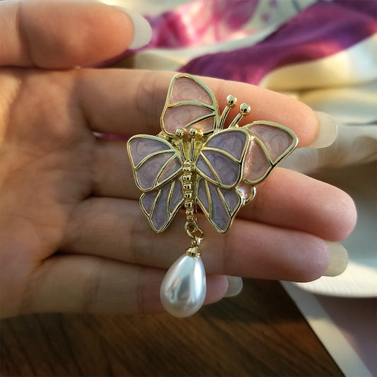 Tender Butterfly Brooch - Pearl Accessories